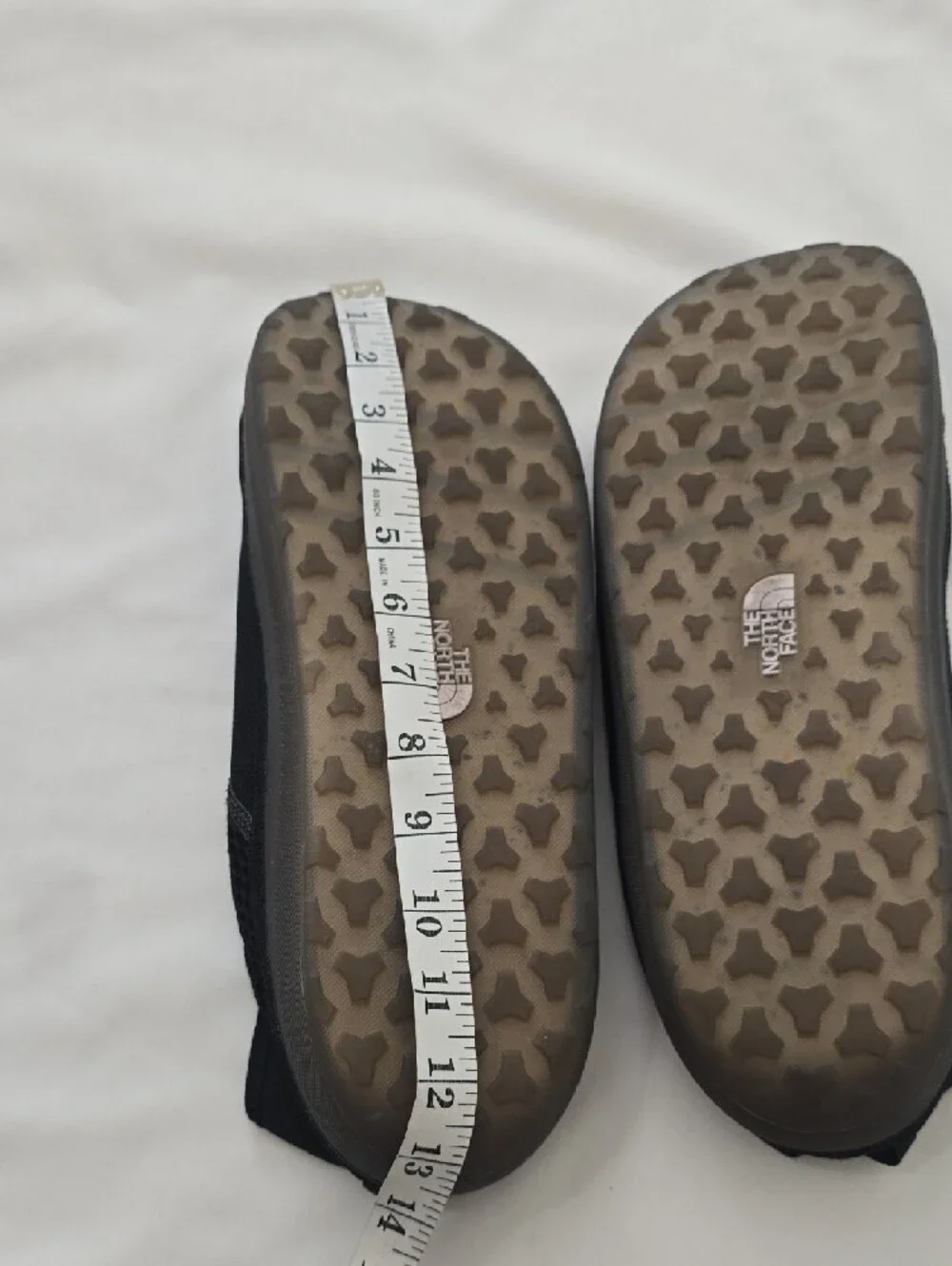 The North Face Black Camp Mule Slip-On Shoes with Yellow Stitching Unisex‎